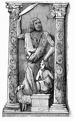 Illustration: Fig. 107.&mdash;God Symbolized by a Hand appearing to Abraham.