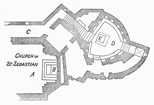Illustration:  Fig. 27.&mdash;Plan of Crypt of Saint Peter and Saint Paul.