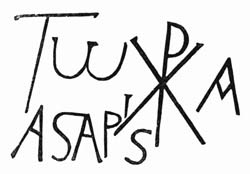 Illustration: Fig. 58.&mdash;Tasaris in Christ, the First and the Last.