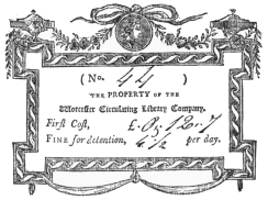 image of book-plate not available: thePROPERTY of the

Worcester Circulating Library Company.