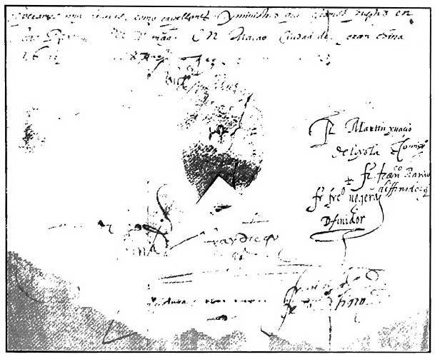 Signature of Martin Ignacio de Loyola (author of the Itinerario in Mendoza&rsquo;s Historia de ... China&mdash;see VOL. VI, pp. 134&ndash;153, this series); et al.