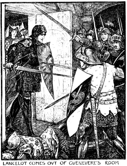 LANCELOT COMES OVT OF GVENEVERE&rsquo;S ROOM