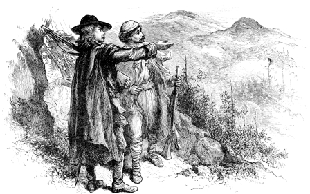 Image not available: ARNAUD POINTING TO THE VAUDOIS HILLS.

See page 110.