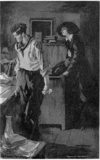 "TELL ME WHAT THIS MEANS," HE SAID. BUT HE DID NOT TURN
HIS HEAD AS HE MADE THIS REQUEST