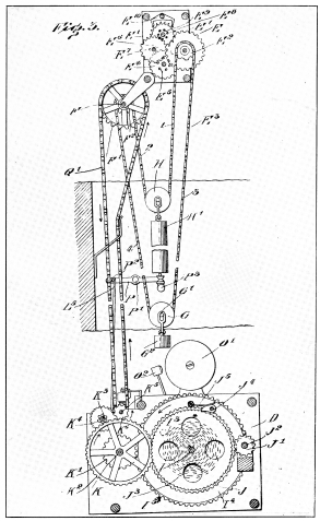 Fig. 3.

DRAWING OF BANGERTER’S SELF-WINDING CLOCK.