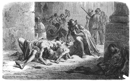 Image unavailable: “Hush!” said the man, “keep quiet, they are still
there.”