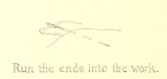 Run the ends into the work.