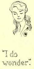 “I do
wonder.”