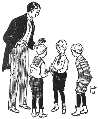 Meneer en de jongens moesten &rsquo;t allen zien.