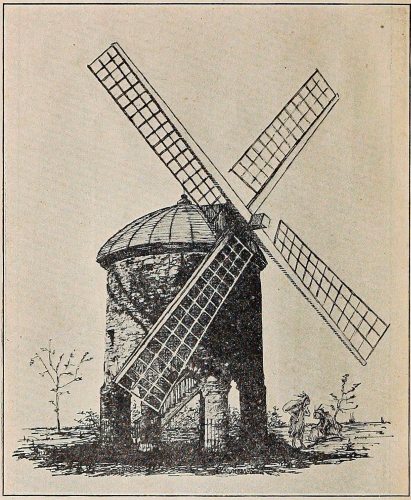 Newport, R. I., mill as “restored” or probably
constructed.