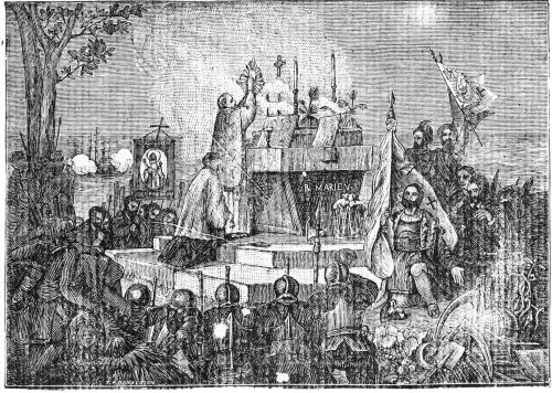 Image
unavailable: Founding of St. Augustine By Pedro Menendez, September 8,
1565.