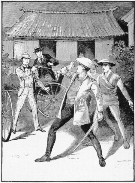 With incredible quickness, Nattie produced a revolver
from an inner pocket and fired point-blank, at the nearest Ronin