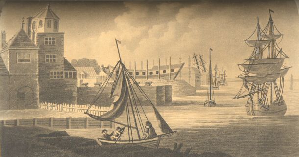 A view of the Pilot Office, St. Ann&rsquo;s Battery etc.
Published Dec.r 1809 by W. Whittingham, Lynn