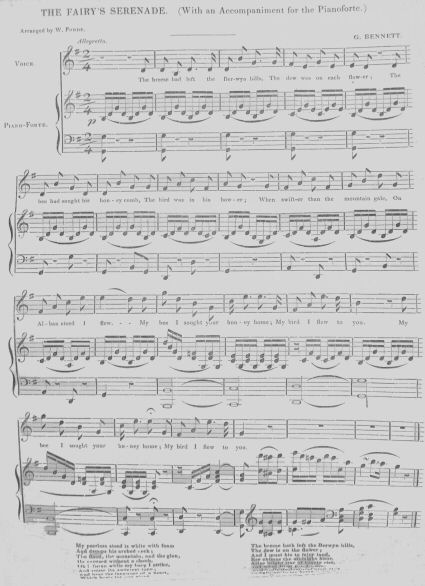 Music Score for The Fairy&rsquo;s Serenade