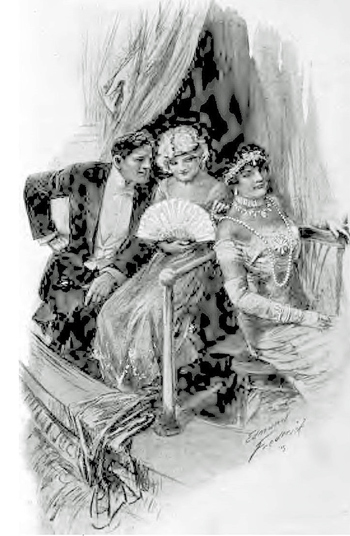 “Barnard again inspected Mrs. J. Calhoun-Cooper. ‘She looks
like an Indian begum.’”