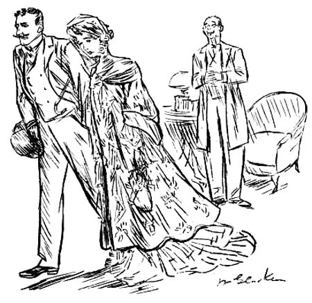 They went out like two sulky and disappointed
children