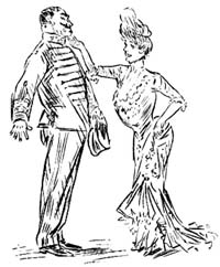 To tiptoe and actually chuck old P. M. P.
under the chin