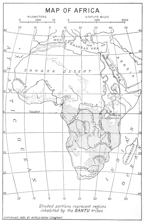 map of Africa