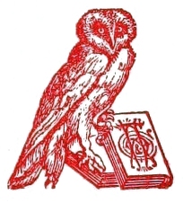 logo: an owl with a book