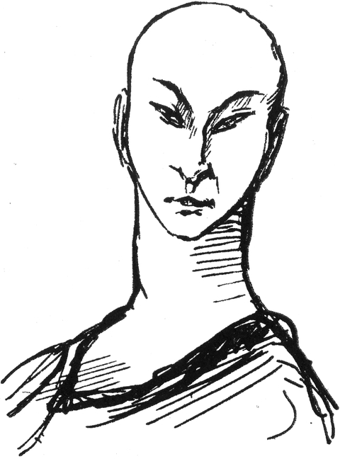 Das schöne Gesicht eines
  Blauäugigen