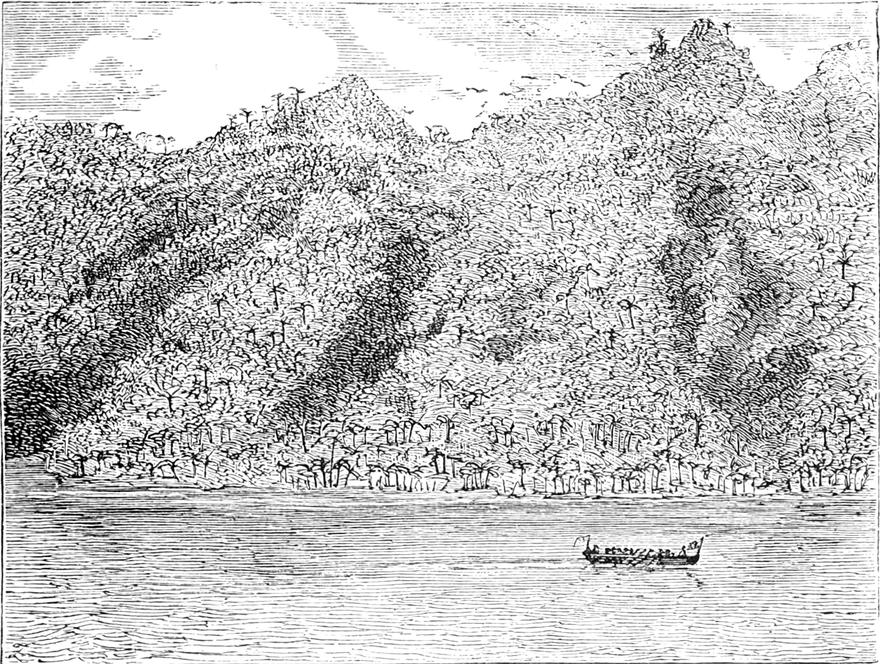 Ruderboot auf dem
  Tanganika-See