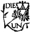 Signet mit dem
  Schriftzug „DIE KUNST“