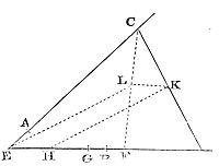 If two lines
AC and BD have a given ratio and CD is cut at K in a given ratio, then
K lies on a fixed line.
